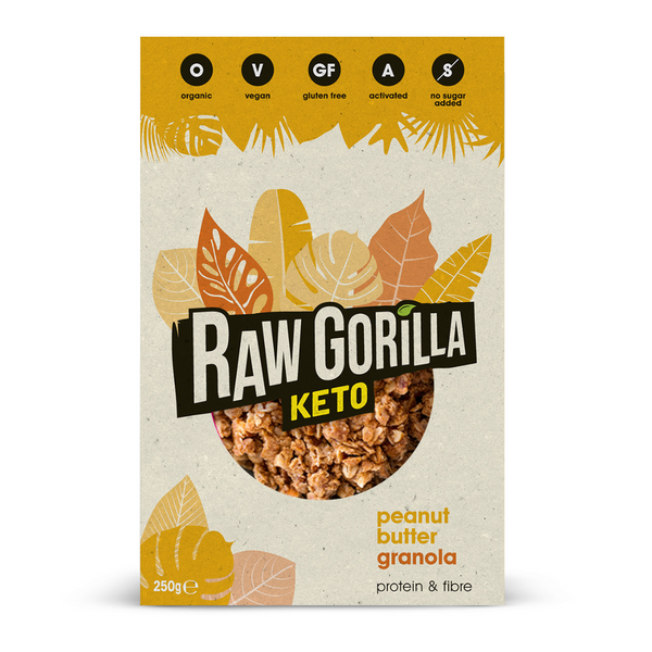 Keto Peanut Butter Granola - 250g - Raw Gorilla