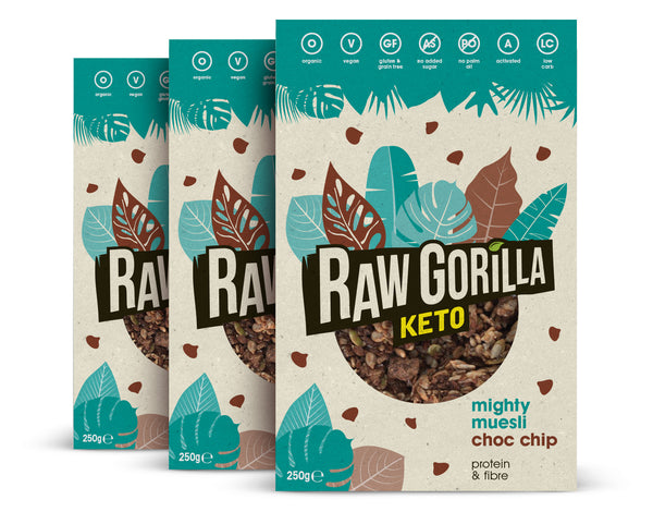 Organic Mighty Muesli Chocolate Chip Keto - 250g - Raw Gorilla