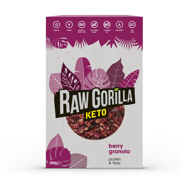 Raw Gorilla KETO ORGANIC Berry Granola Breakfast 250g