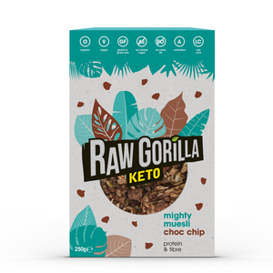 Raw Gorilla mighty muesli choc chip keto 