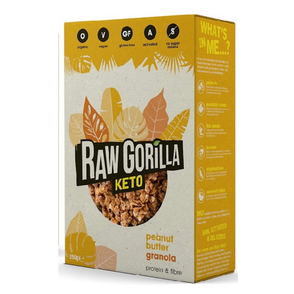 Keto Peanut Butter Granola - 250g - Raw Gorilla