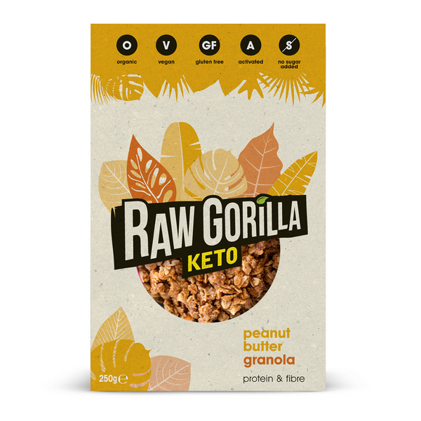 Raw Gorilla Keto Peanut Butter Granola Breakfast 250g