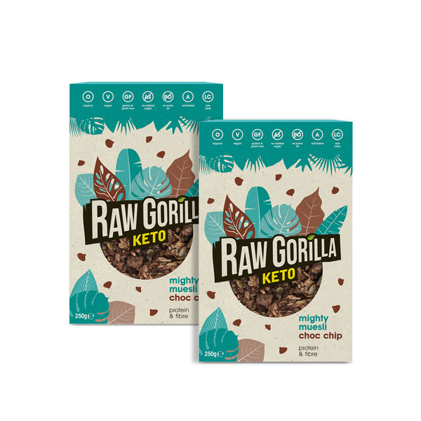 Organic Mighty Muesli Chocolate Chip Keto - 250g - Raw Gorilla