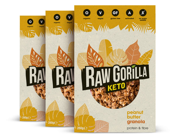 Keto Peanut Butter Granola - 250g - Raw Gorilla