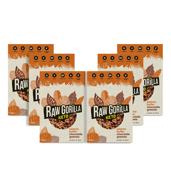 Keto Peanut Butter Chocolate Granola - 250g - Raw Gorilla