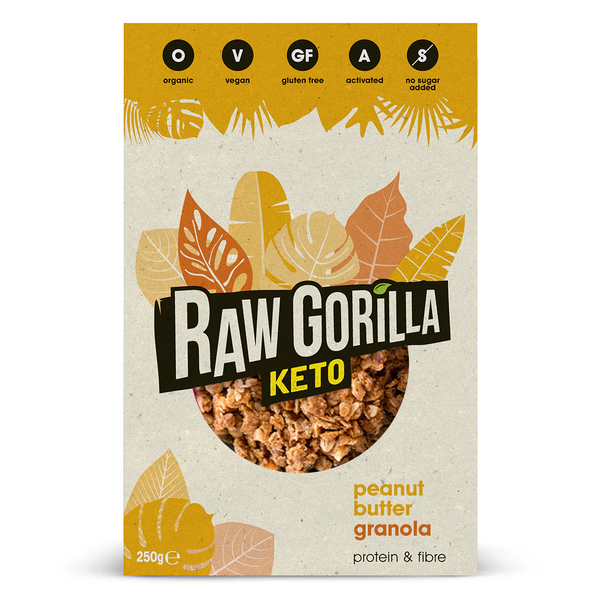 Raw Gorilla Keto Peanut Butter Granola Breakfast 250g