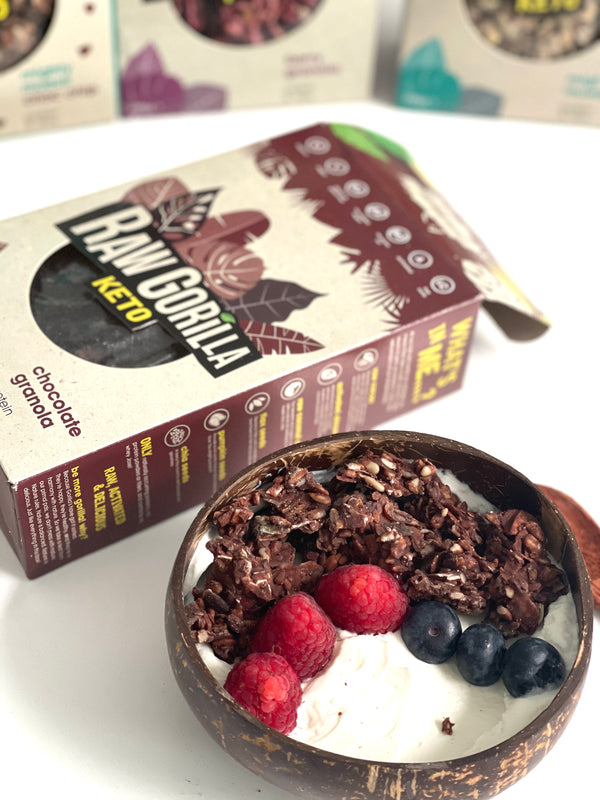 Raw Gorilla KETO ORGANIC Chocolate Granola Breakfast 250g